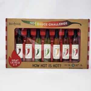 Maud Borup Hot Sauce Challenge Heat Levels 1-7 (7 bottles) Unopened New in Box
